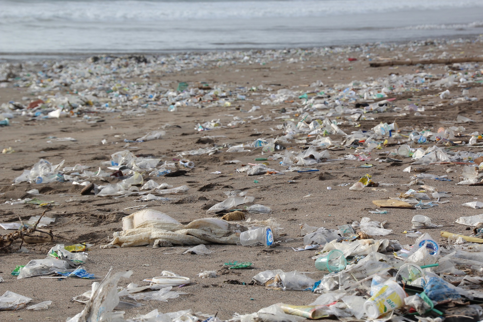 Plastikverseuchter Strand